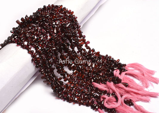 Beautiful Red garnet Drops Shape Smooth Gemstone Beads, natural Garnet Plain Handmade Uneven Drops Side Drill Bead Garnet Teardrop Bead SALE