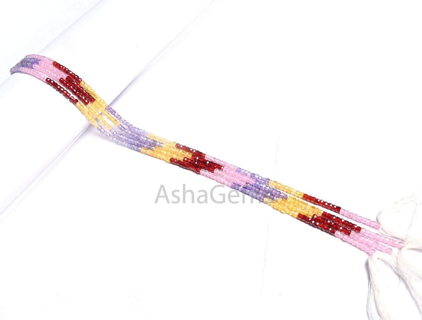 13" Strand Zircon Micro Faceted Beads Beautiful Multi Color Zircon Faceted Beads,3mm Cubic zirconia Rondelle Beads, For Jewelry Making Craft