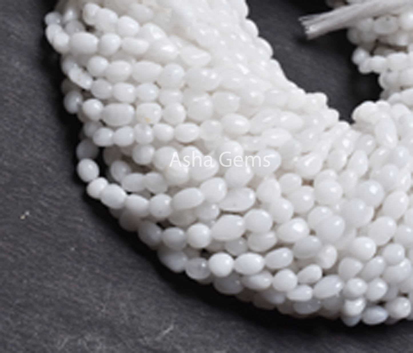 Beautiful White Agate Smooth Nugget Shape Beads,13 Inch Strand White Gemstone Loose Beads, Natural Agate Tumble Plain Pebble Jewelry Crafts