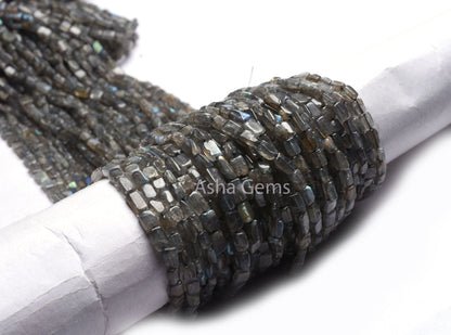 Natural Flash Labradorite Rectangle Shape Beads,13"Strand Black rainbow Fancy Straight Drill Bead Uneven Rectangle Gemstone Labradorite Bead