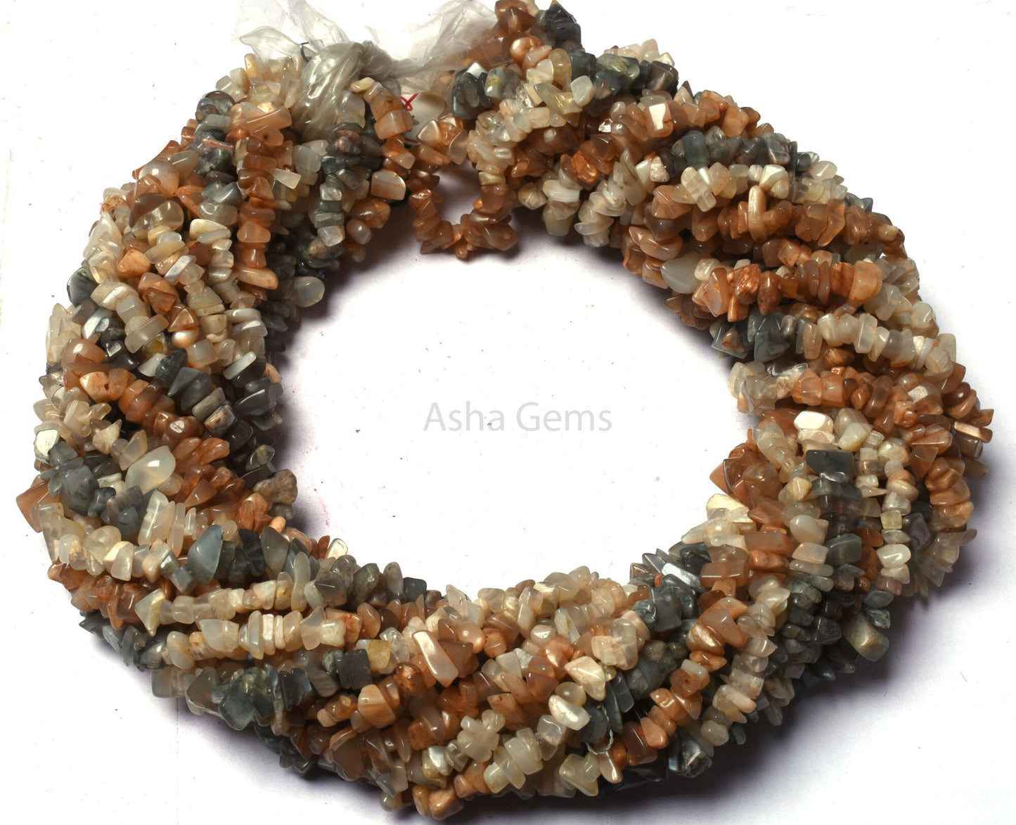 34"Strand Natural Multi Moonstone Uncut Chips Gemstone Beads, Moonstone Smooth Raw Rough Beads Multi Color Moonstone Uncut Chip Jewelry SALE