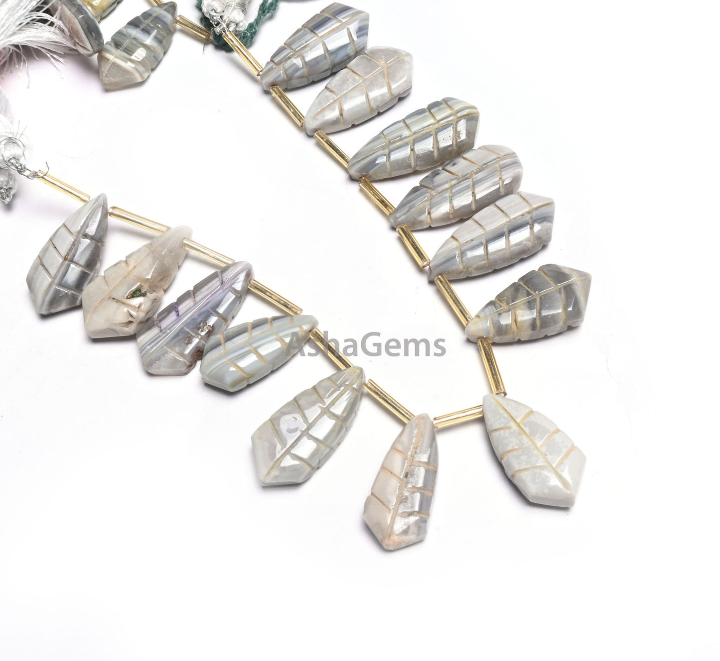 8" Strand Shaded Grey Opal Fancy Pears Shape Carved Gemstone Beads, Opal Carving Fancy Shape Handmade Carving Bead Jewelry Making Craft SALE