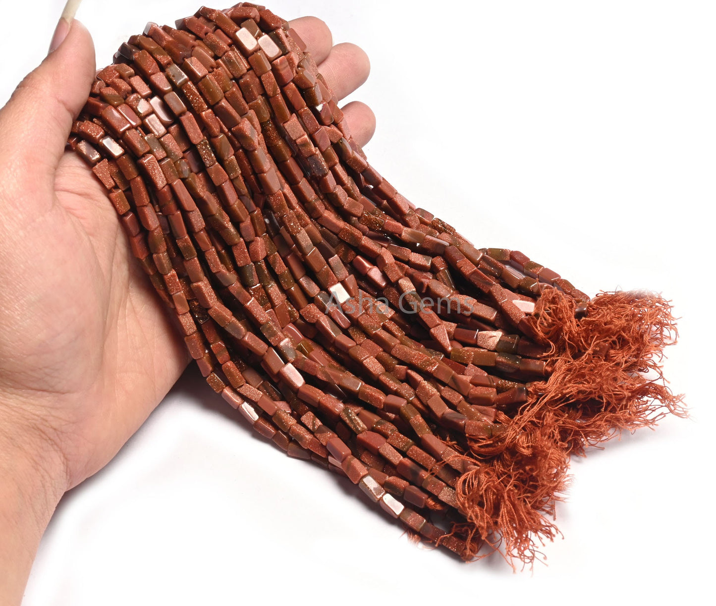 Brown Sunstone Fancy Rectangle Shape Handmade Beads,12" Sunstone smooth Uneven Rectangle  Straight Drill Bead For Jewelry makings Craft SALE