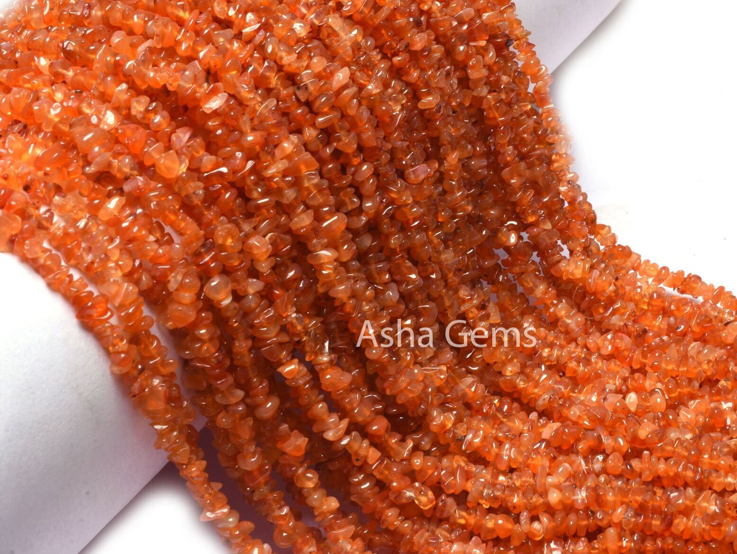 Carnelian Smooth raw Uncut Chip Gemstone Beads, Orange-Red Carnelian Plain Uneven Small Chip Beads Carnelian raw Rough Beads Jewelry Crafts