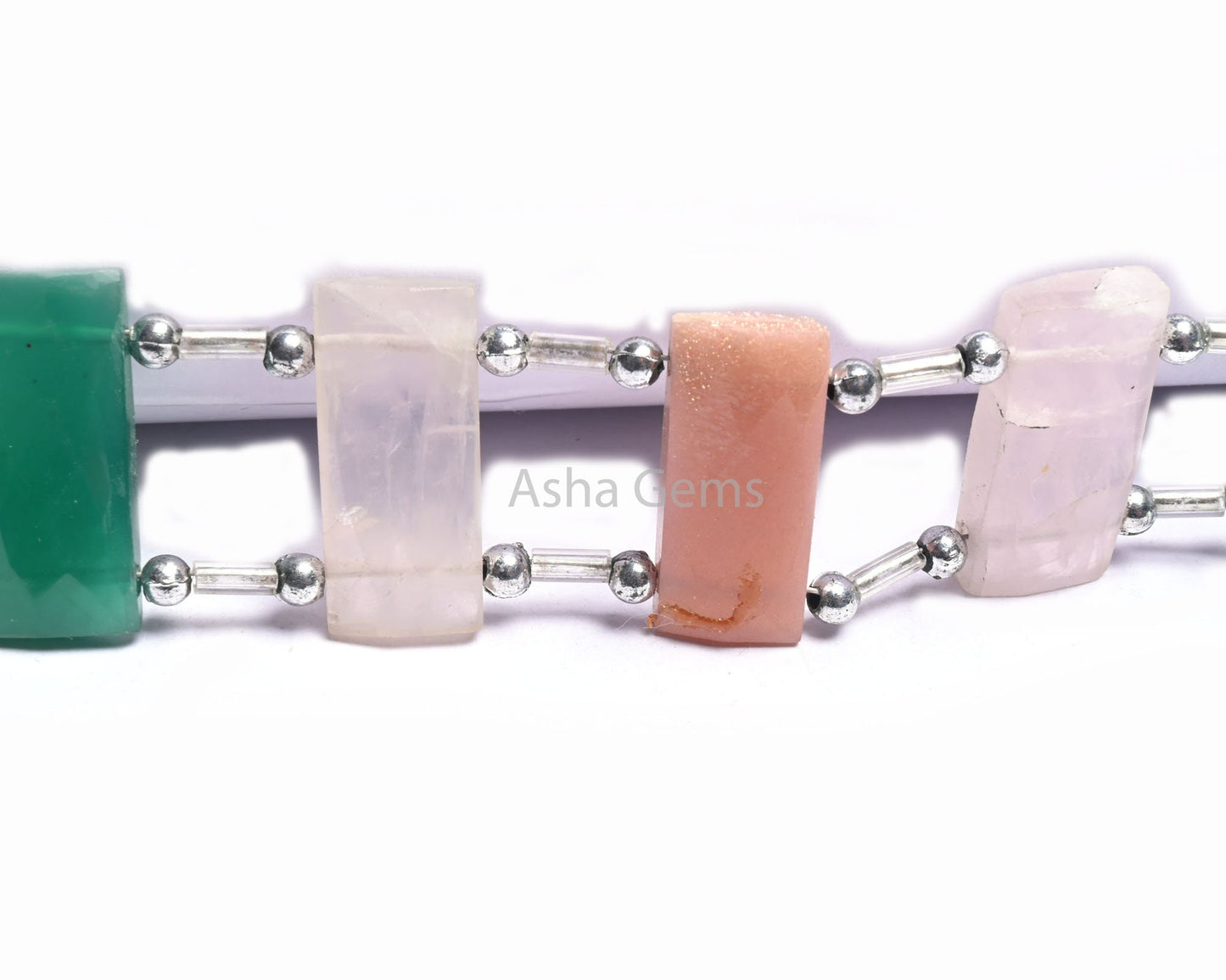 Beautiful Mix Color Stone Fancy Chicklet Beads, AAA Natural Multi Disco Gemstone faceted Rectangle Double Drill Bead Bracelet making Jewelry (AG 18567)