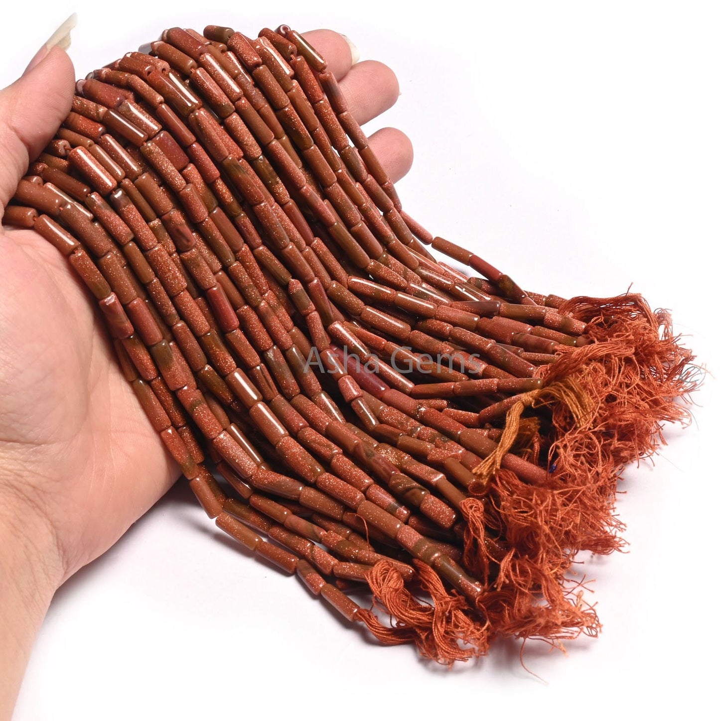 Beautiful Brown Sunstone Fancy Long Pipe Shape Straight Drill Beads,12" Sunstone Tube Shape Handmade Gemstone Bead Jewelry making Craft SALE