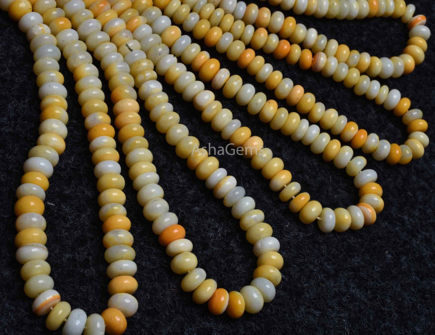Beautiful Yellow Opal Shaded Gemstone Beads, Yellow Opal smooth Rondelle Beads Fine Quality Opal Handmade Plain Bead For Jewelry making SALE