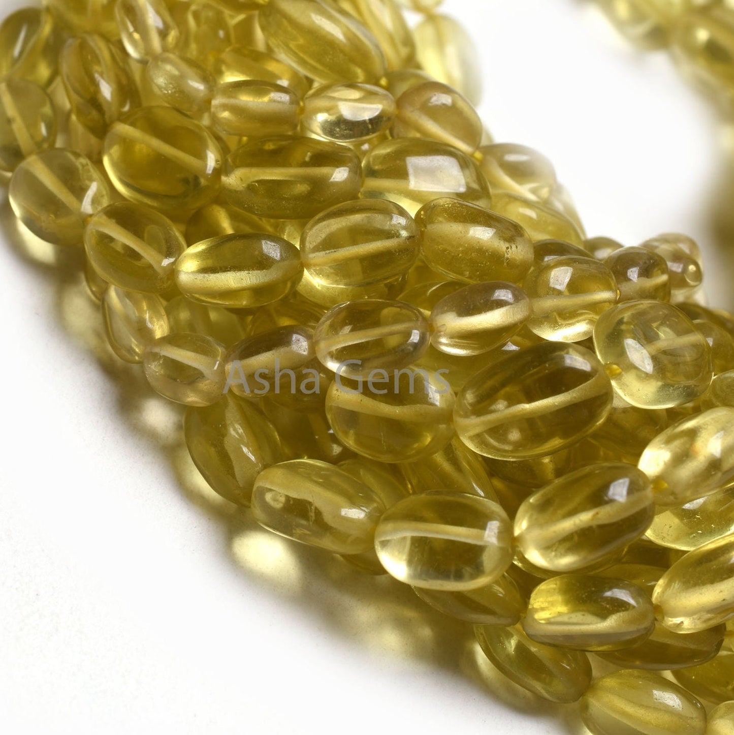 AAA Quality Lemon Quartz Smooth Oval Handmade Beads,15"Strand Natural Yellow Lemon Quartz Beads, Lemon Plain Oval Gemstone Bead Jewelry SALE