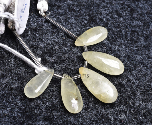 Beautiful Aquamarine Smooth Pear Shape Beads, Natural Raw Aquamarine Plain Handmade Teardrop Gemstone Aquamarine Bead Jewelry Craft SALE