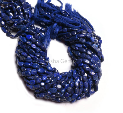 Beautiful Blue Lapis Smooth Handmade Nugget Gemstone Beads,7-12 mm Lapis Lazuli Uneven Tumble handmade Beads Lapis Jewelry Making Craft SALE (AG 22294)