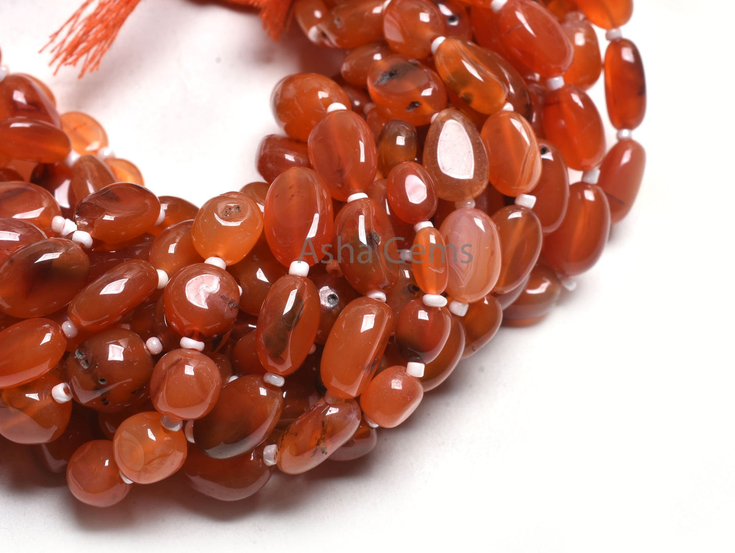 10" Strand Red Carnelian Handmade Oval shape smooth Beads, Carnelian Uneven Oval Straight Drill Gemstone Carnelian Bead Jewelry Crafts SALE
