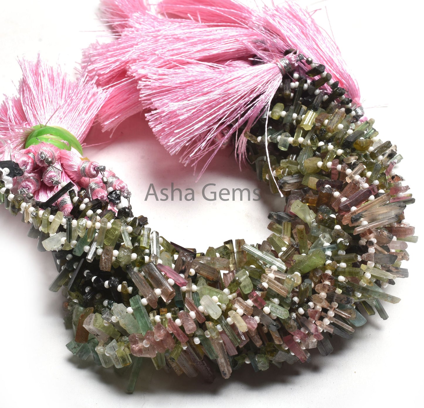 Natural Multi Tourmaline Fancy Long Rough Gemstone Beads,8" Fine Tourmaline Uneven Pencil Side Drill Beads, Tourmaline Beads Jewelry Crafts
