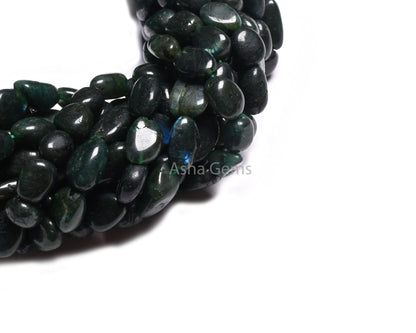 Beautiful Green Coated Labradorite Smooth Nugget Beads, Fine Labradorite Plain Handmade Uneven Tumble Straight Drill Gemstone Beads Jewelry (AG 22288)