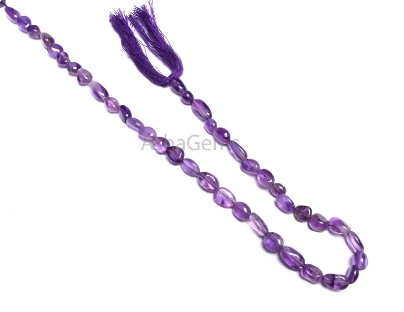 Fine Quality Amethyst Smooth Nugget Handmade Gemstone Beads,13"Purple Amethyst Plain Tiny Uneven Fancy Nugget Bead jewelry Making Craft SALE (AG 22281)