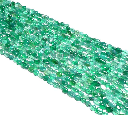 Beautiful Green onyx Shaded Smooth Nuggets Tiny Beads,5-9 mm Green Onyx Nugget Shape Plain Handmade Loose Onyx Gemstone Beads jewelry SALE (AG 22296)