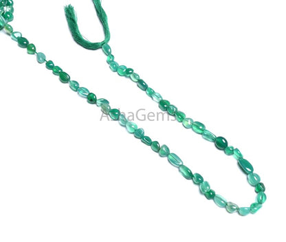 Beautiful Green onyx Shaded Smooth Nuggets Tiny Beads,5-9 mm Green Onyx Nugget Shape Plain Handmade Loose Onyx Gemstone Beads jewelry SALE (AG 22296)