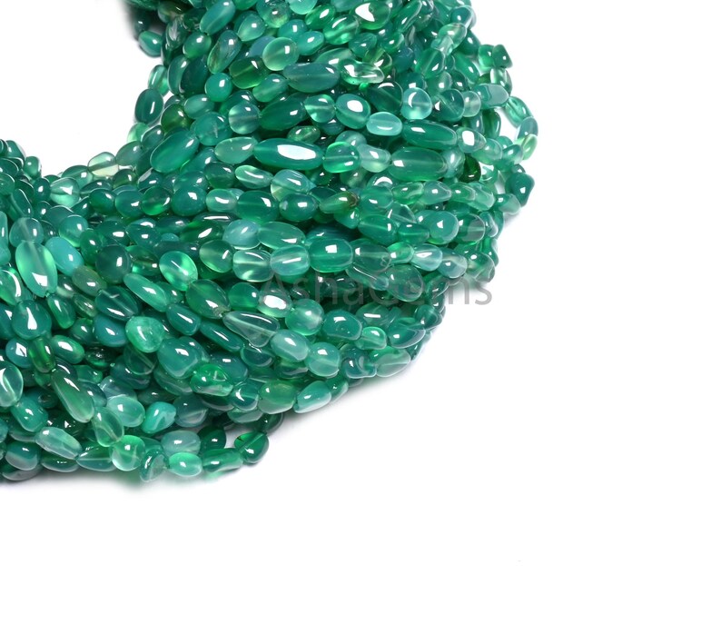 Beautiful Green onyx Shaded Smooth Nuggets Tiny Beads,5-9 mm Green Onyx Nugget Shape Plain Handmade Loose Onyx Gemstone Beads jewelry SALE (AG 22296)
