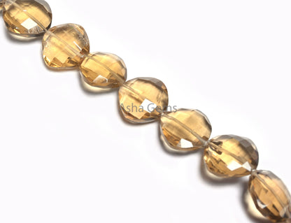 Fine Bear Quartz Faceted Cushion Shape Beads,12 mm Natural Bear Quartz Straight Drill Fancy Cushion Briolette Gemstone Loose Beads Jewelry (AG 18543 )
