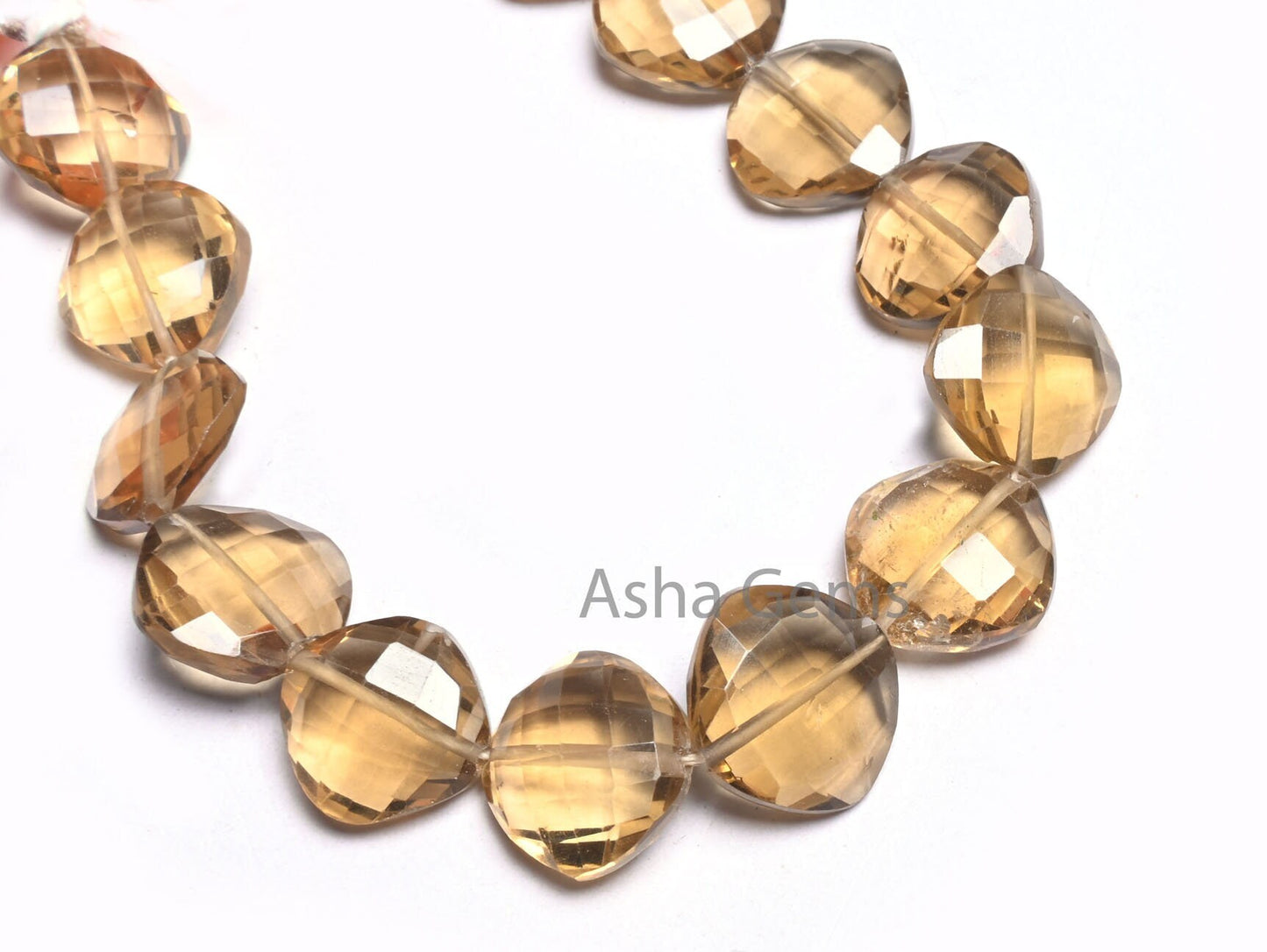 Fine Bear Quartz Faceted Cushion Shape Beads,12 mm Natural Bear Quartz Straight Drill Fancy Cushion Briolette Gemstone Loose Beads Jewelry (AG 18543 )