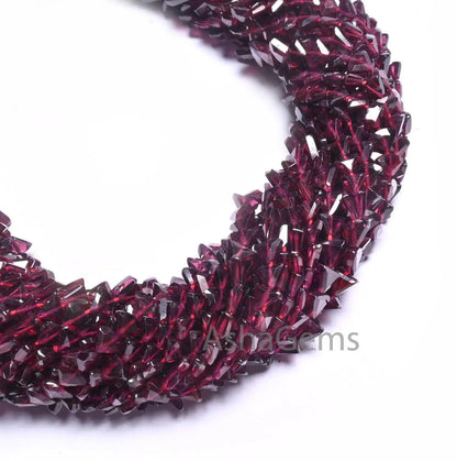 Beautiful Red Garnet Fancy Kite Shape Gemstone Loose Beads, Fine Natural Garnet Flat Kite Tiny Briolette Straight Drill Beads Jewelry SALE(AG 18713)