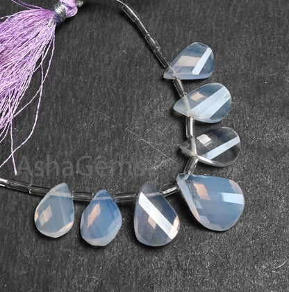 Beautiful Lavender Quartz Twisted Pear Shape Gemstone Beads, Natural Light Purple Lavender Quartz Faceted Briolette Fancy Beads Jewelry SALE (AG 18638