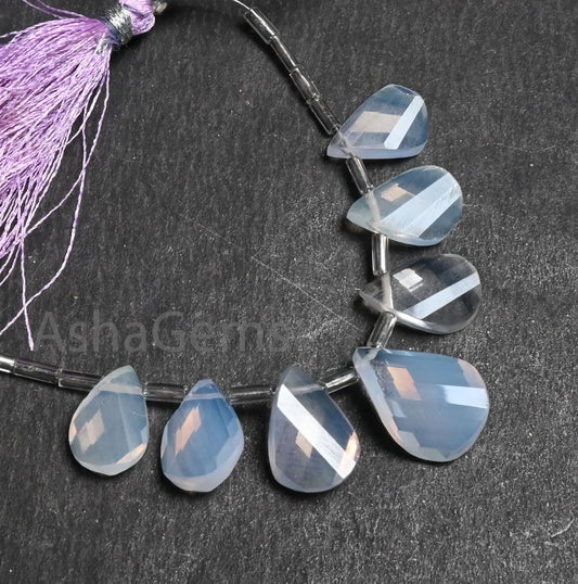 Beautiful Lavender Quartz Twisted Pear Shape Gemstone Beads, Natural Light Purple Lavender Quartz Faceted Briolette Fancy Beads Jewelry SALE (AG 18638
