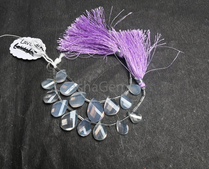 Fine Quality Lavender Quartz Twisted Pear Shape faceted Beads, Natural Purple Lavender Quartz Fancy Briolette Gemstone Beads Jewelry Crafts (AG 18635)