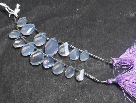 Fine Quality Lavender Quartz Twisted Pear Shape faceted Beads, Natural Purple Lavender Quartz Fancy Briolette Gemstone Beads Jewelry Crafts (AG 18635)