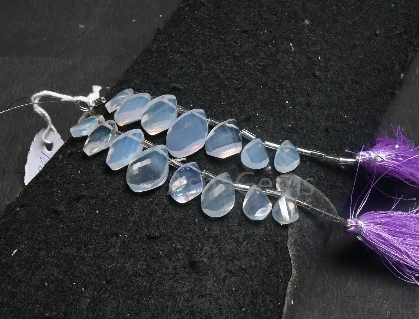 Fine Quality Lavender Quartz Twisted Pear Shape faceted Beads, Natural Purple Lavender Quartz Fancy Briolette Gemstone Beads Jewelry Crafts (AG 18635)