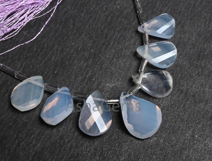 Beautiful Lavender Quartz Twisted Pear Shape Gemstone Beads, Natural Light Purple Lavender Quartz Faceted Briolette Fancy Beads Jewelry SALE (AG 18638
