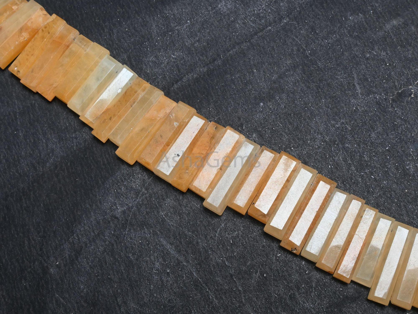 Beautiful Yellow Aventurine Fancy Long Stick Shape Beads,6-25 mm Fine Natural Aventurine Faceted Long Slice Gemstone beads For Jewelry Craft(AG 18824)