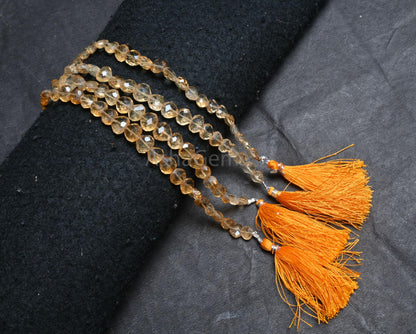 Beautiful Citrine Quartz Faceted Heart Uneven Shape Handmade Beads, Natural Yellow Citrine Indian Cut Heart Straight Drill Bead Jewelry SALE(AG 18822)