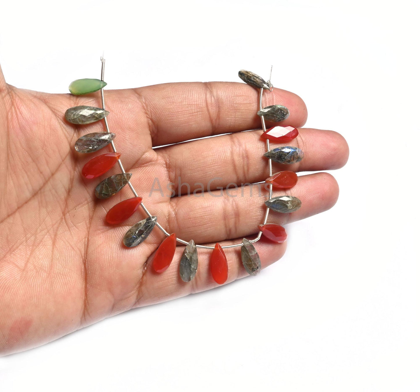 Beautiful Multi Color Stone Fancy Long Pears Shape Beads,6-15 mm Disco Shaded Gemstone Teardrop Briolette faceted Bead Jewelry Making Crafts(AG 18811)