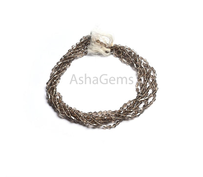 Fine Quality smoky Quartz Faceted Indian Cut Fancy Drops Gemstone Beads,13"Natural Smoky Straight Drill Teardrop Gemstone Smoky Bead Jewelry (AG 18787)