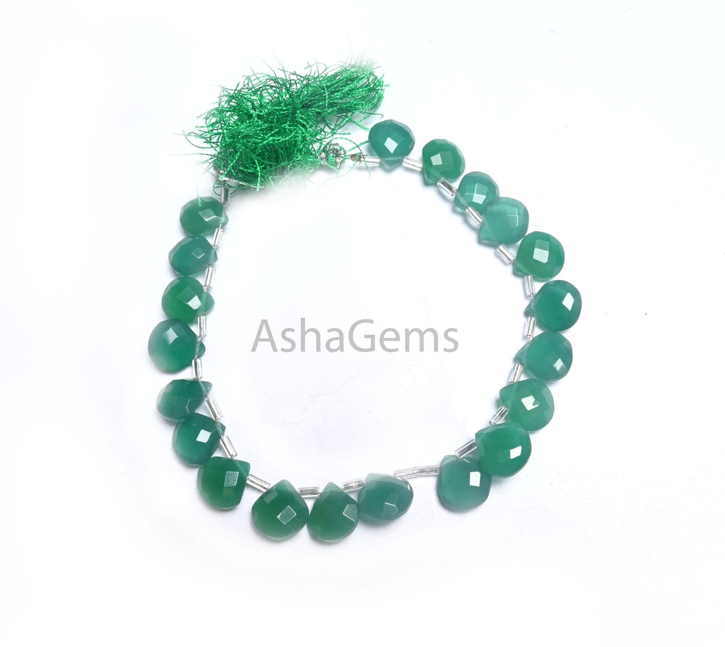 Beautiful Green Onyx Hydro Faceted Heart Beads,10.5-11.5mm Green Hydro Checker Cut Heart Briolette Side Drill Bead Jewelry Making Craft SALE (AG 18763)