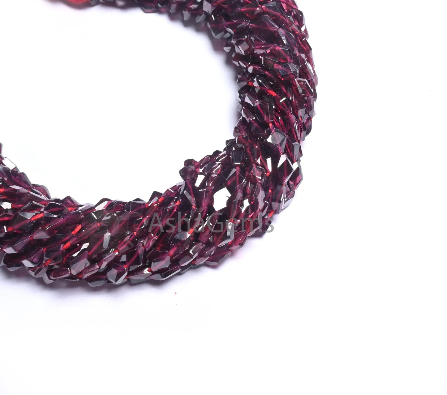 Natural Red Garnet Fancy Rhombus Shape Beads, Beautiful Garnet Flat table Cut Faceted T Drill Garnet Gemstone handmade Beads Jewelry Makings(AG 18721)