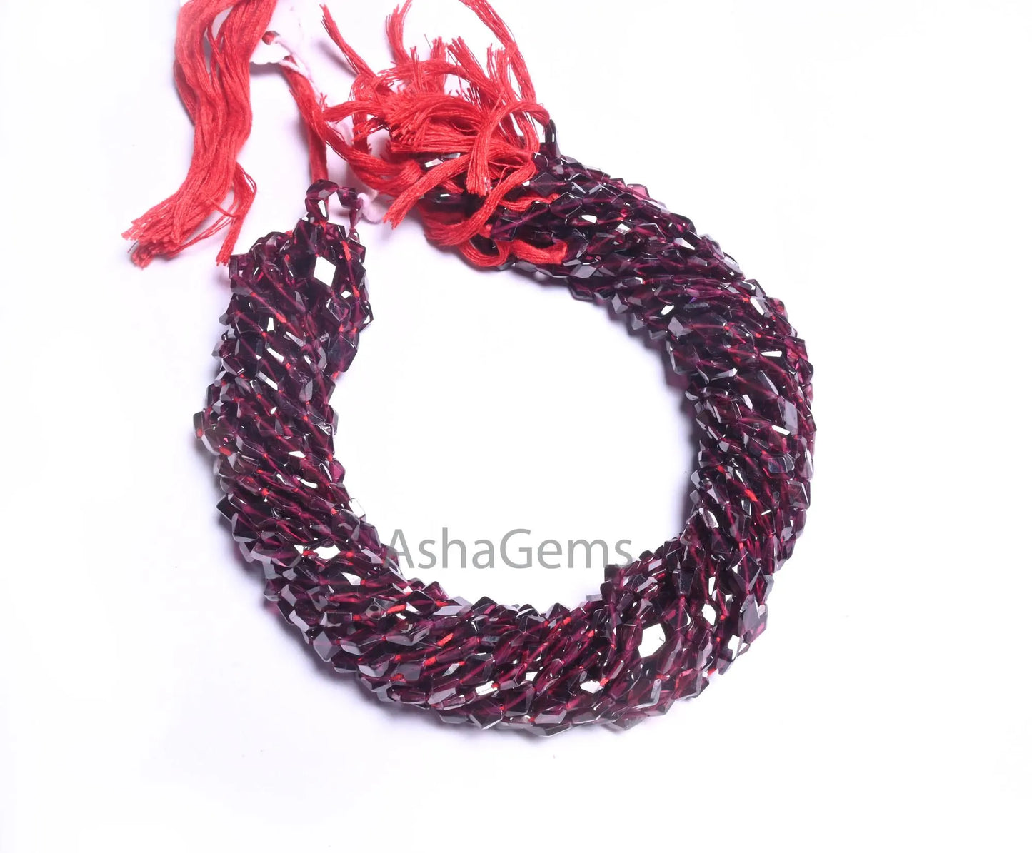 Natural Red Garnet Fancy Rhombus Shape Beads, Beautiful Garnet Flat table Cut Faceted T Drill Garnet Gemstone handmade Beads Jewelry Makings(AG 18721)