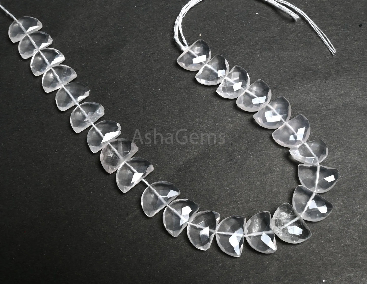 Beautiful Rose Quartz Fancy D Shape Gemstone Loose Beads,8-12 mm natural Light Pink Rose Quartz Fancy Briolette Half Moon Bead Jewelry Craft(AG 18688)