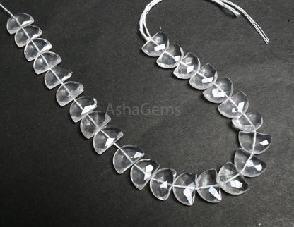 Beautiful Rose Quartz Fancy D Shape Gemstone Loose Beads,8-12 mm natural Light Pink Rose Quartz Fancy Briolette Half Moon Bead Jewelry Craft(AG 18688)