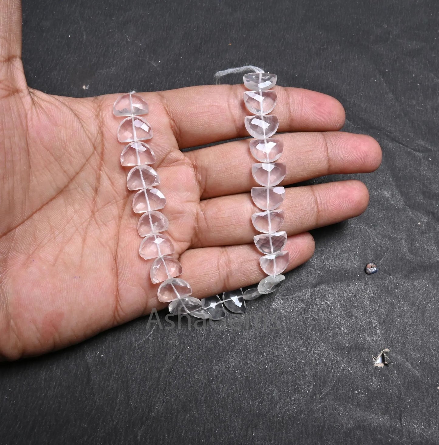 Beautiful Rose Quartz Fancy D Shape Gemstone Loose Beads,8-12 mm natural Light Pink Rose Quartz Fancy Briolette Half Moon Bead Jewelry Craft(AG 18688)