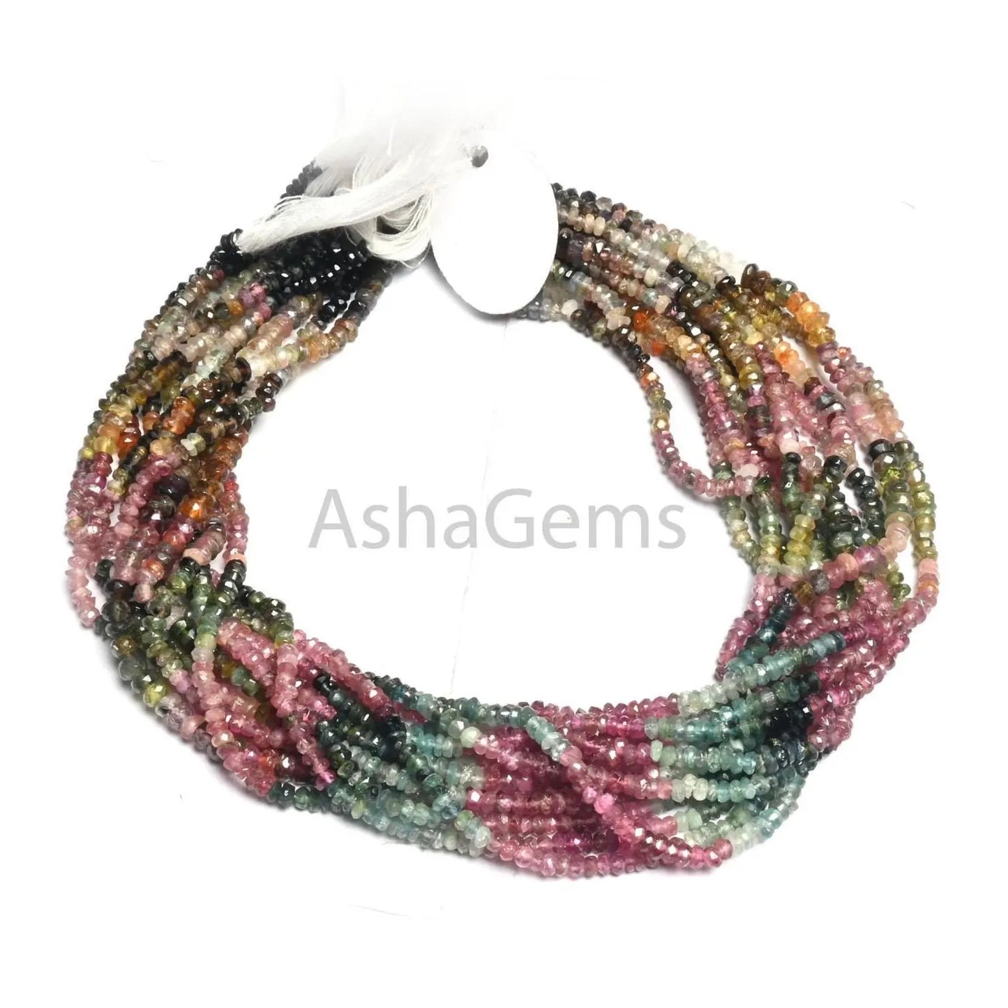 Beautiful Tourmaline faceted Rondelle beads,13" natural Multi tourmaline Indian cut handmade tourmaline Beads Necklace Jewelry making Crafts