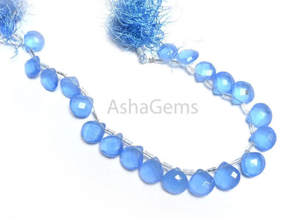 AAA Tanzanite Color Hydro Faceted Heart Shape Beads,9-11.5mm Beautiful Blue Hydro Heart Checker Cut Briolette bead Jewelry Making Craft SALE(AG 18753)
