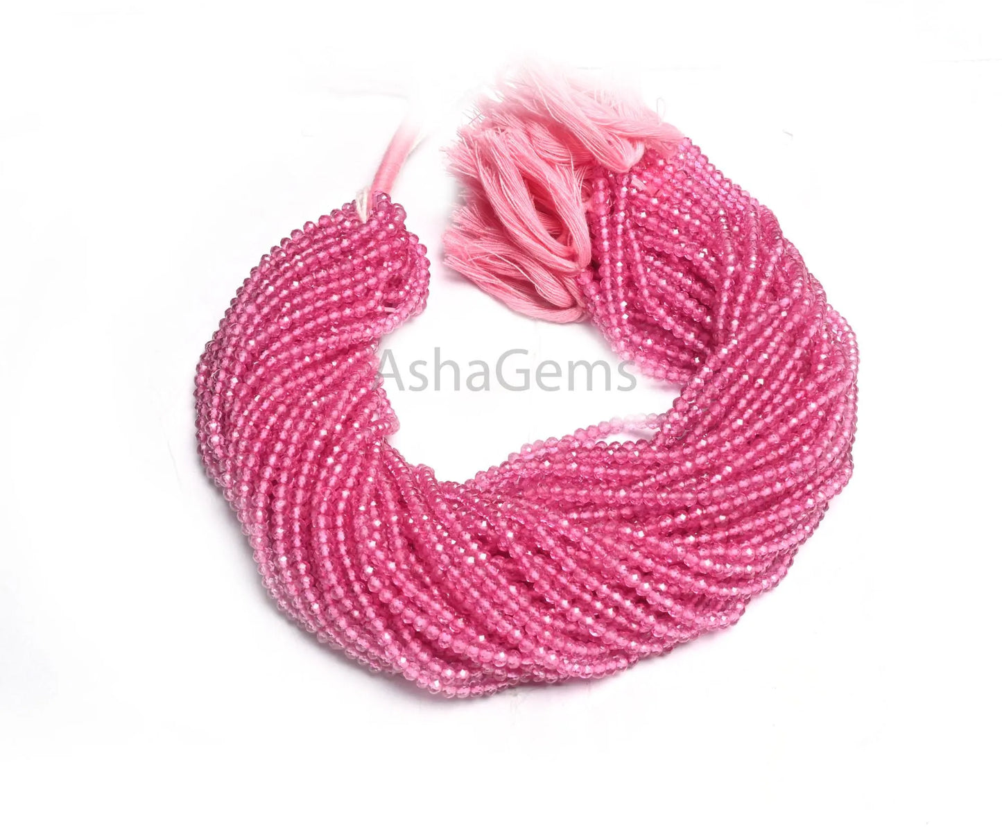 AAA Natural Topaz Pink Coated Micro Cut Faceted Rondelle Beads, Topaz Machine Cut Gemstone Beads, Topaz Pink Coated Beads Jewelry Craft SALE