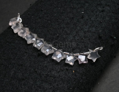 Rose quartz Faceted Star Shape Carving Beads,10-10.5mm Light Pink Rose Quartz Fancy Star Carved Beads Gemstone Carving Bead For Jewelry SALE (AG 18870)