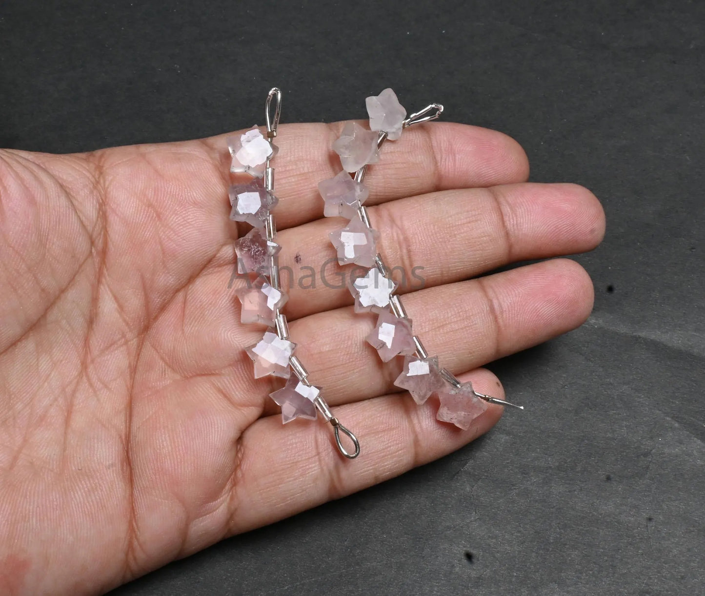 Natural Pink Rose quartz Faceted Star Carved Gemstone Beads,10mm Rose Pink Quartz Fancy Star Shape Carving handmade Quartz Bead Jewelry SALE (AG 18872)