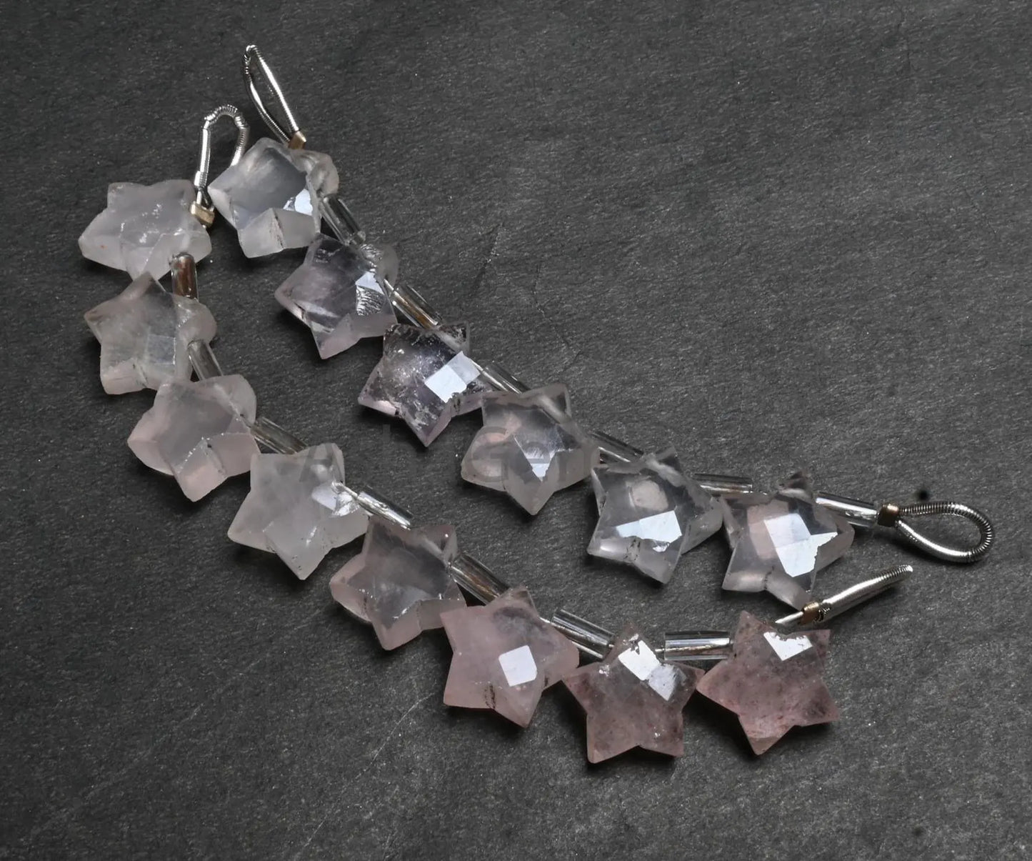 Natural Pink Rose quartz Faceted Star Carved Gemstone Beads,10mm Rose Pink Quartz Fancy Star Shape Carving handmade Quartz Bead Jewelry SALE (AG 18872)
