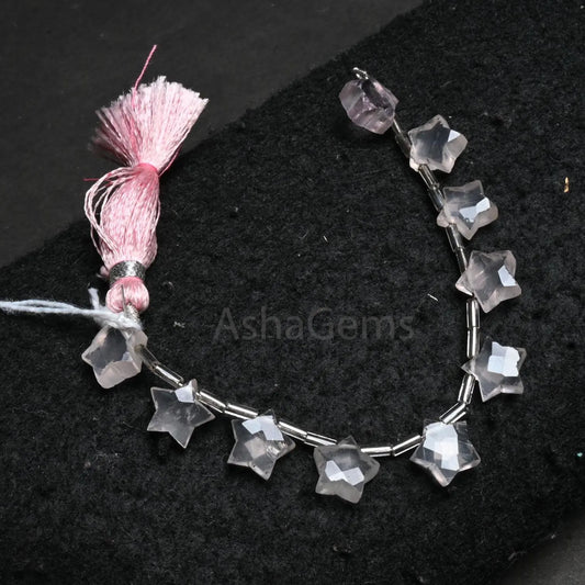 Fine Pink Rose quartz Star Shape Carving Gemstone Beads,10mm Light Pink Quartz Fancy Star Carved Rose Quartz Beads Jewelry Making Craft SALE (AG 18883)