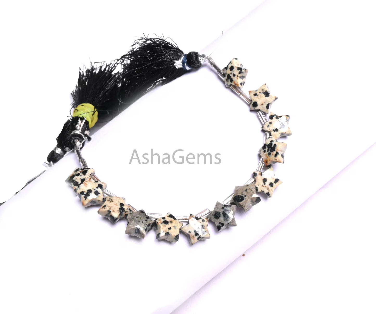 Natural Dalmatian Jasper Fancy Star Shape Carving Beads,10 mm Dalmatian Stone Faceted Star Briolette Curve Gemstone Jasper Bead Jewelry SALE (AG 18896)