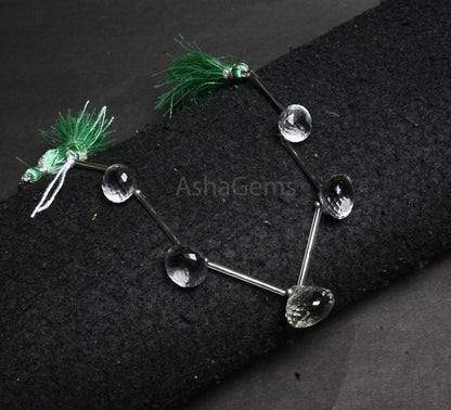 AAA Beautiful Green Amethyst Faceted Onion Shape Beads,12-16mm Natural Green amethyst Onion Gemstone Briolette Beads For Jewelry Crafts SALE (AG 18897)