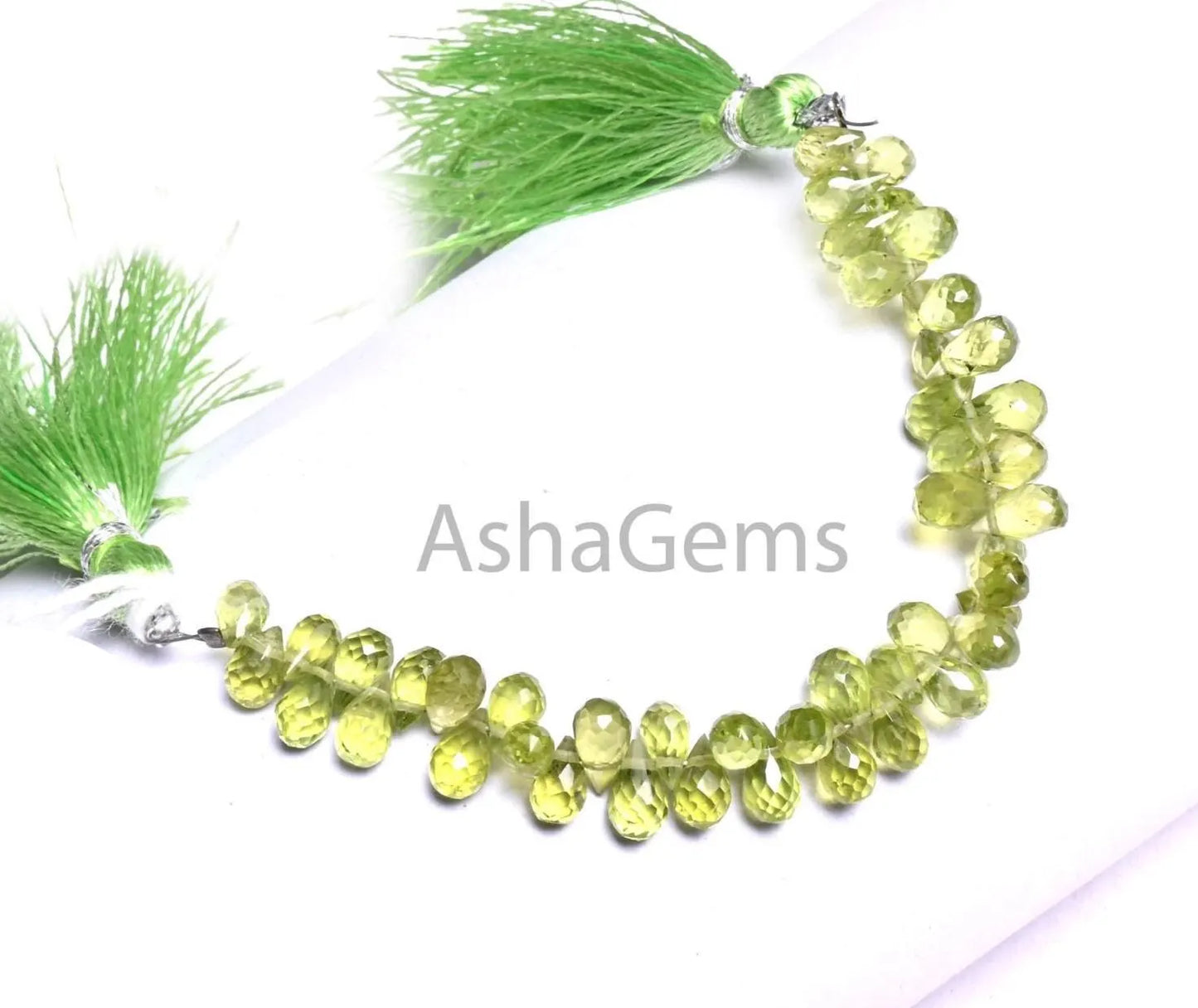 Fine Quality Peridot Faceted Drops Tiny Beads,4-6.5mm Natural Green Peridot Teardrop Briolette Side Drill Peridot Gemstone Bead Jewelry SALE (AG 18914)